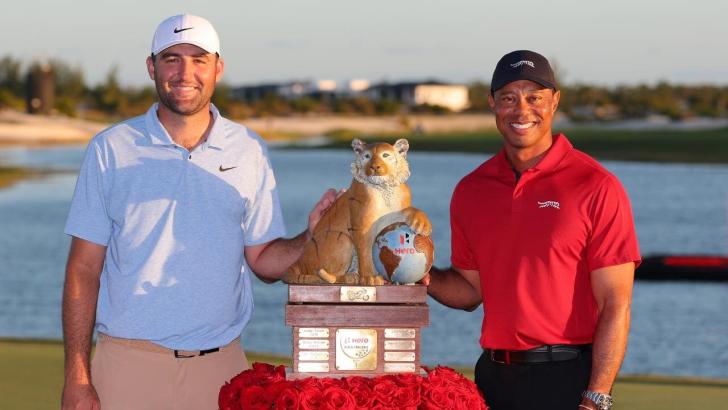 Scottie Scheffler and Tiger Woods